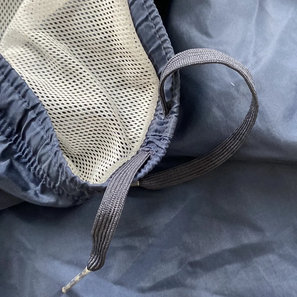 Nike Navy Blue Swim Trunks Drawstring Mesh Lined Athletic Shorts SIZE M
